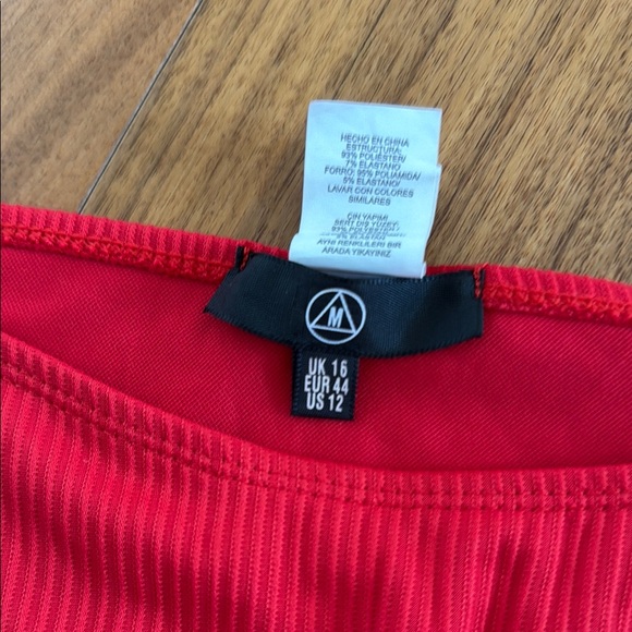 Missguided Red Ribbed Bikini Set - Picture 5 of 7